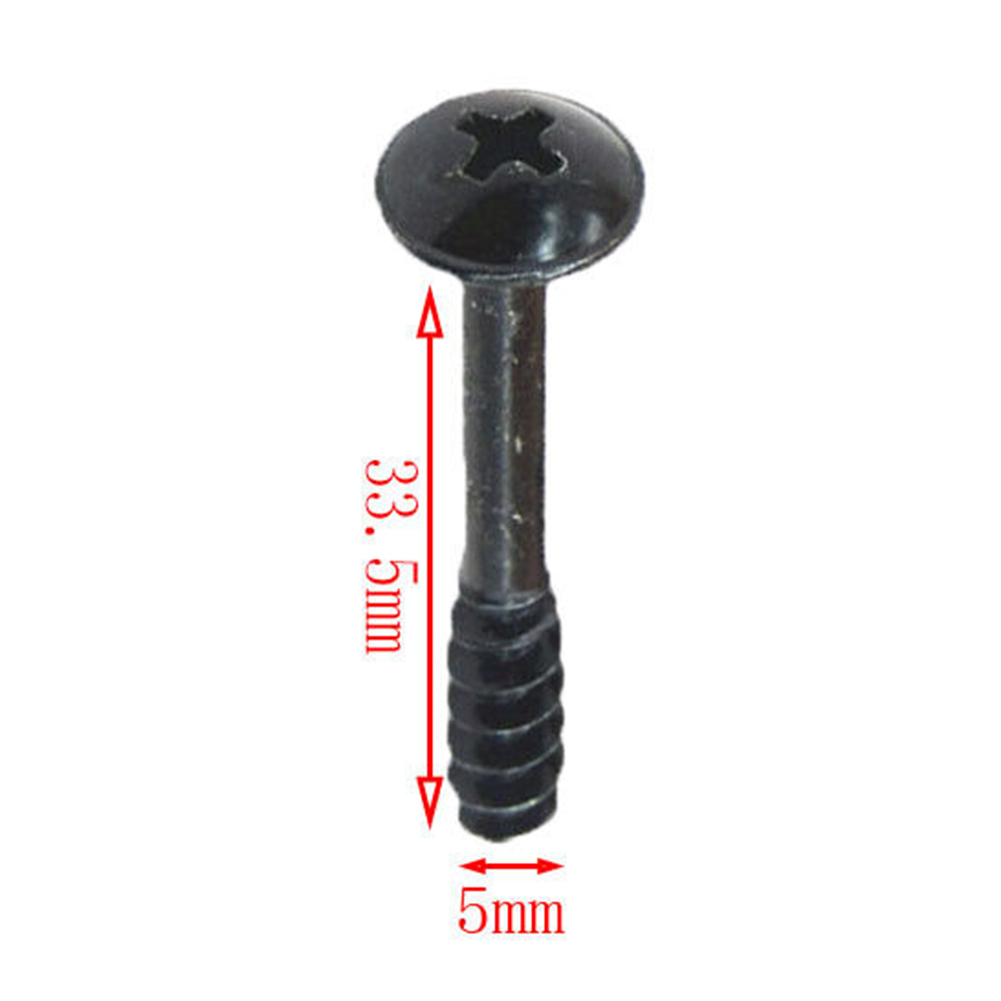10pcs/set Universal Car Air Filter Cleaner Box Lid Retaining Screws Replacement Accessories Black Screws