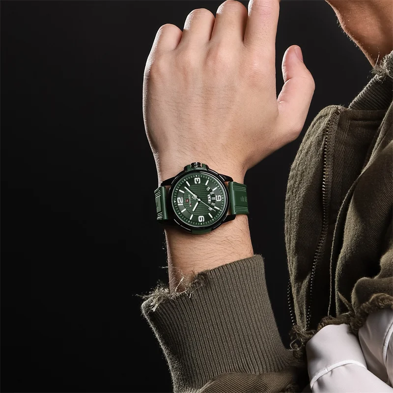 NAVIFORCE New Men's Quartz Watches Silicone Band Waterproof Luminous Hour Sports Luxury Men's Wristwatch Relogio Masculino 2023