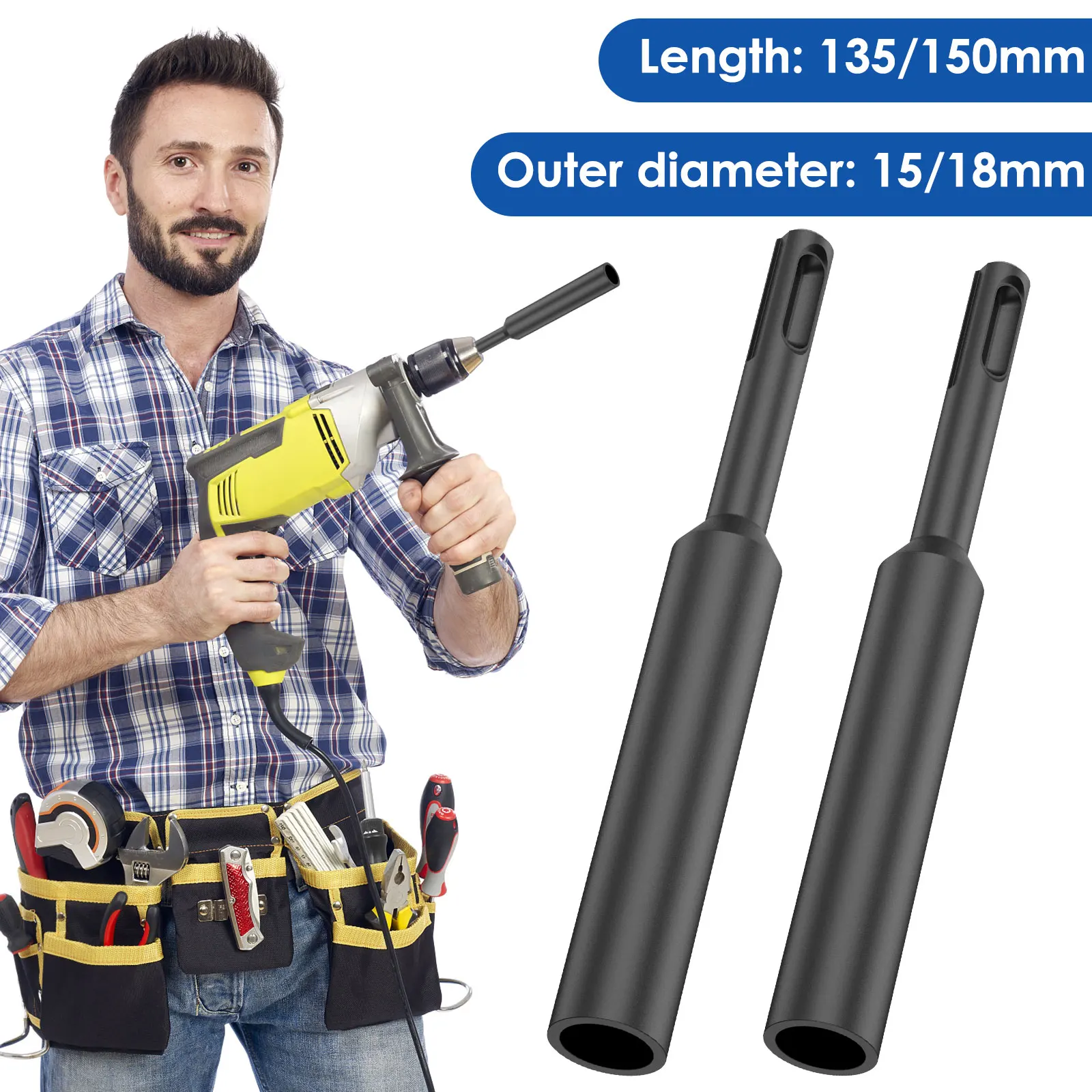 SDS Ground Rod Driver Bit for 5/8 Inch and 3/4 Inch Ground Rod Professional new Ground Rod Driver 2025 Durable Hardened Earth Driving Rod