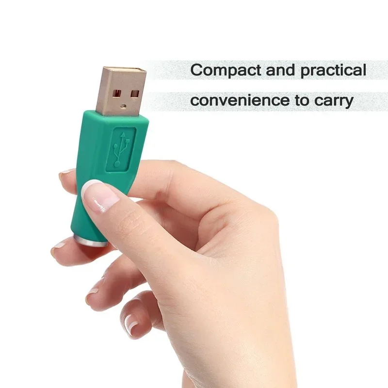 USB to PS2 adapter - Male USB connector to 6-pin female connector - Adapter for connecting keyboards and mice