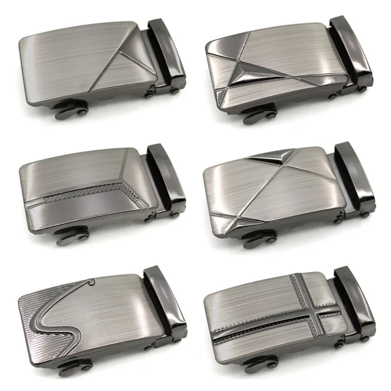 High Quality Suitable For Width 3.5cm Wide 3d Pattern Belts Buckle Metal Automatic Buckle No Belt Body Handmade DIY Accessories