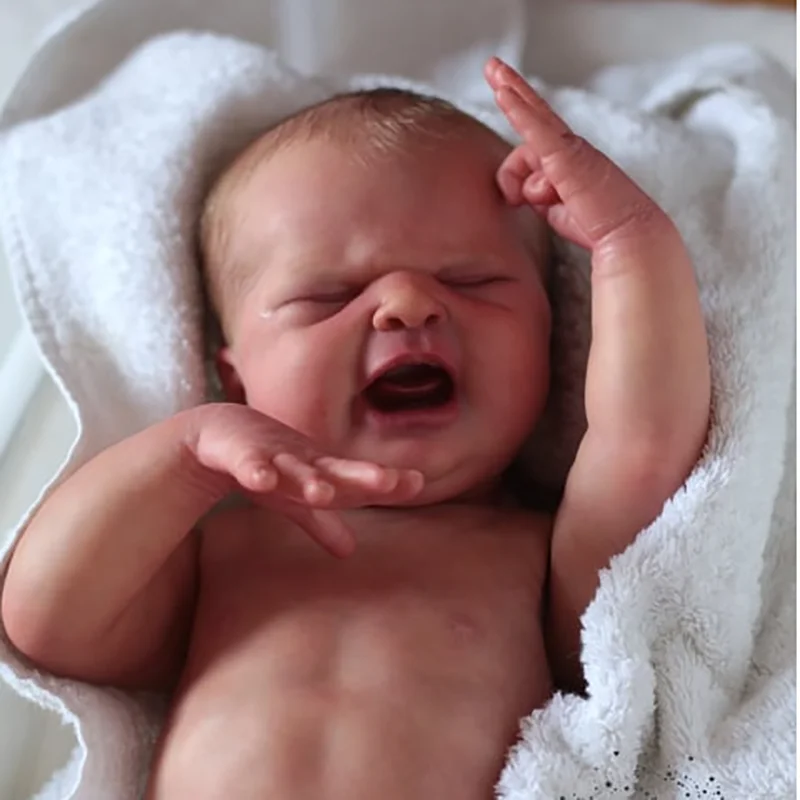 19inch Reborn Doll Kit MARIA Unpainted Reborn Kit with Cloth Body