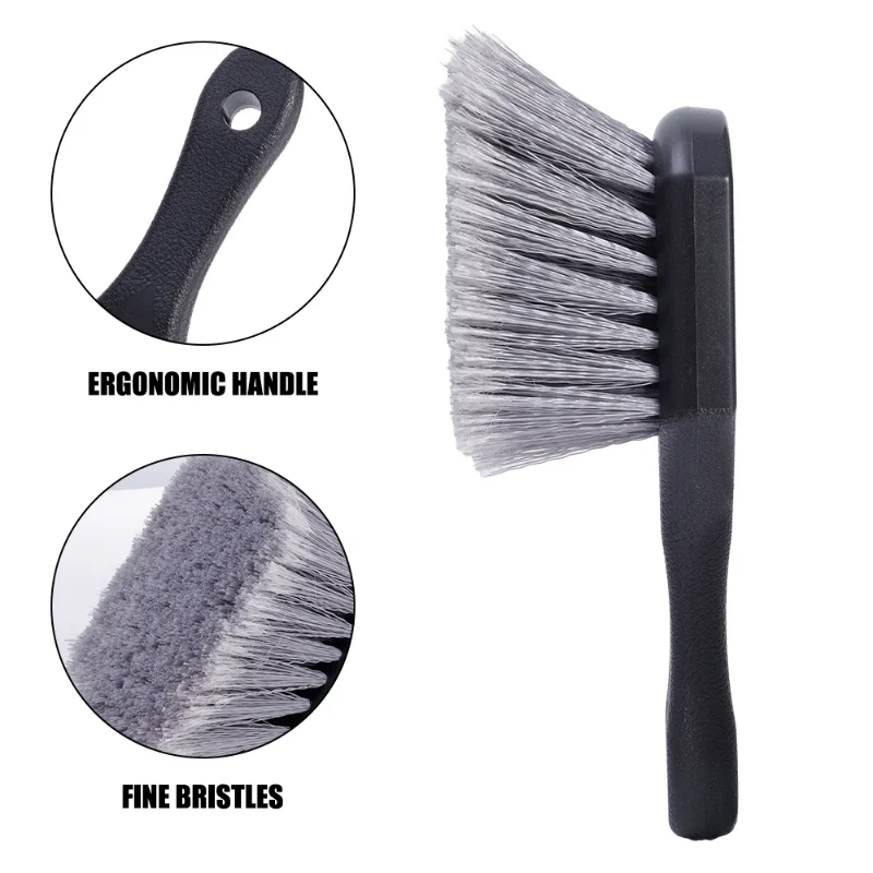 Car Wash Brushes Wheels Brush Non-Slip Handle Removes Dirt Cleaning Rims Spokes Auto Inner Fenders Wheel Barrel Car Accessories