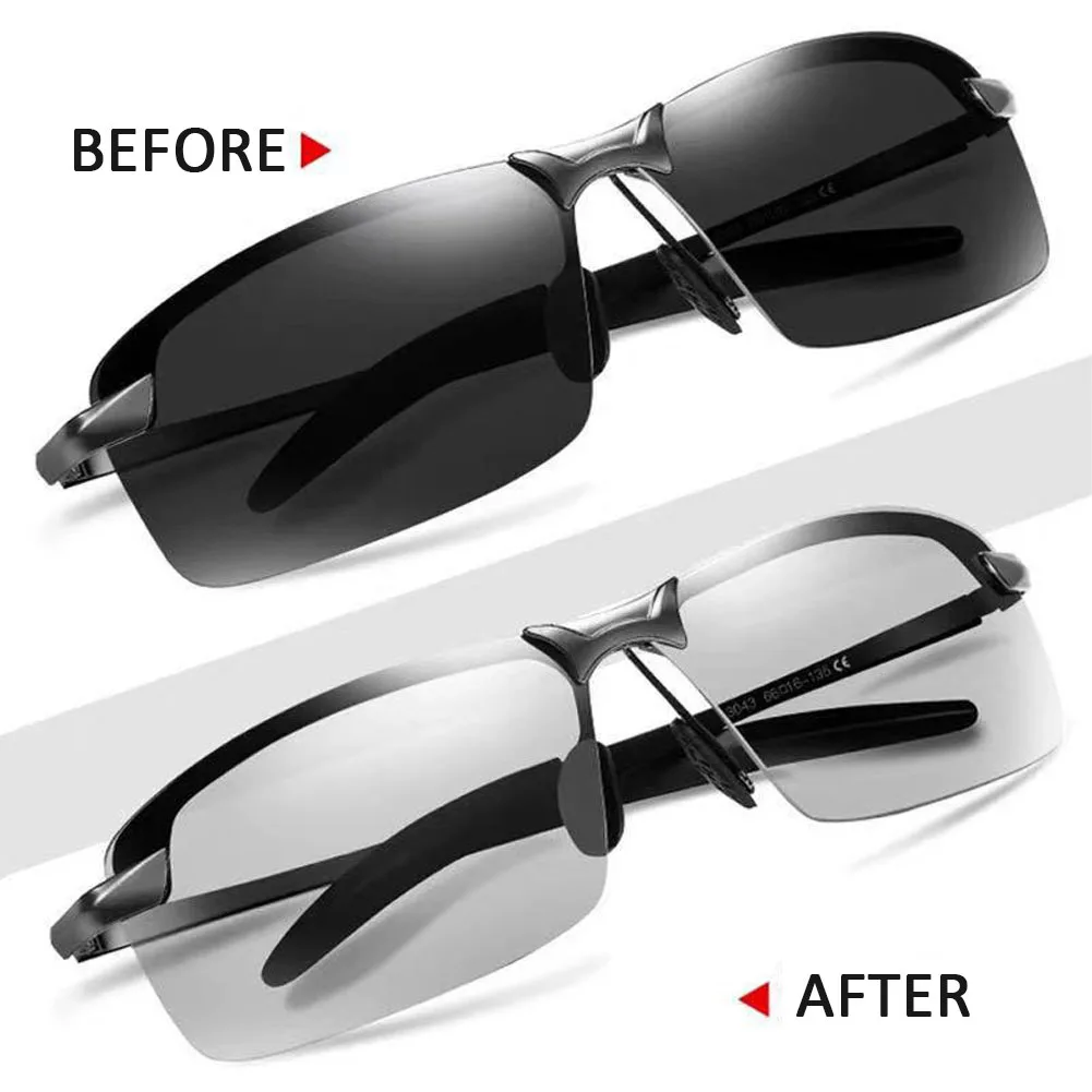 Photochromic Progressive Eyewear Sunglass for Outdoor Sports Driving Anti Glare Eyewear Ultra Light Sun Glasses