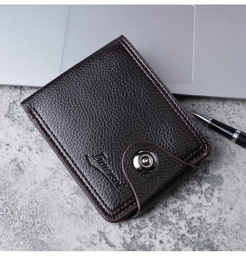 New designer Multi Leisure men's short item, new product ticket, zero wallet, double line card bag, wallet