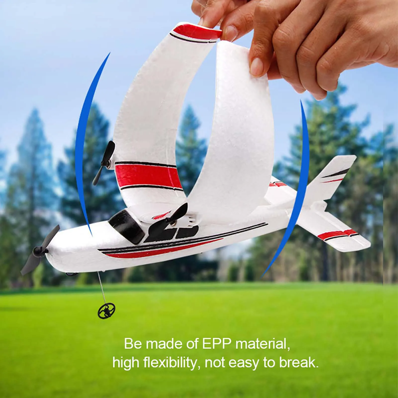 FX801 Airplane 182 DIY RC Plane 2.4GHz 2CH EPP Craft Electric RC Glider Airplane Outdoor Fixed Wing Aircraft for Kids