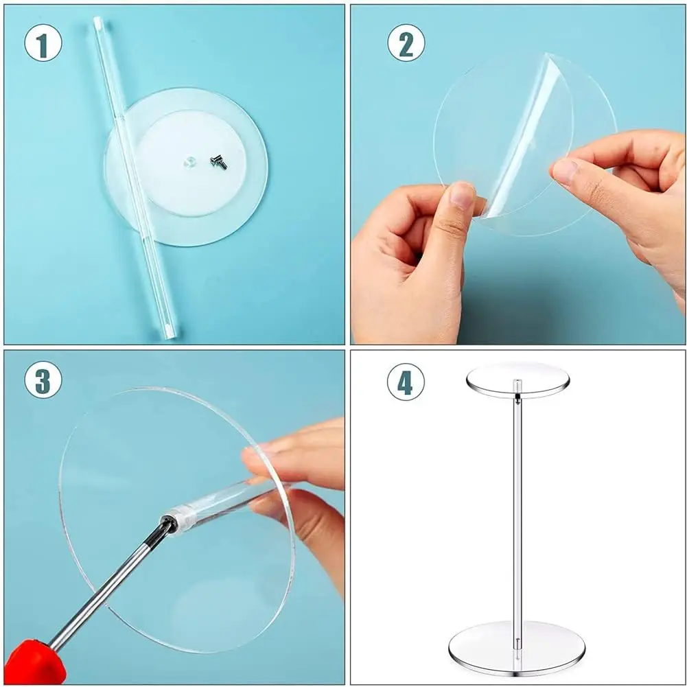 Acrylic Hat Stand Wig Display Rack Clear Hat Stand Baseball Hat Rack Multifunctional Anti-Slip Decorative Hat Display Stand