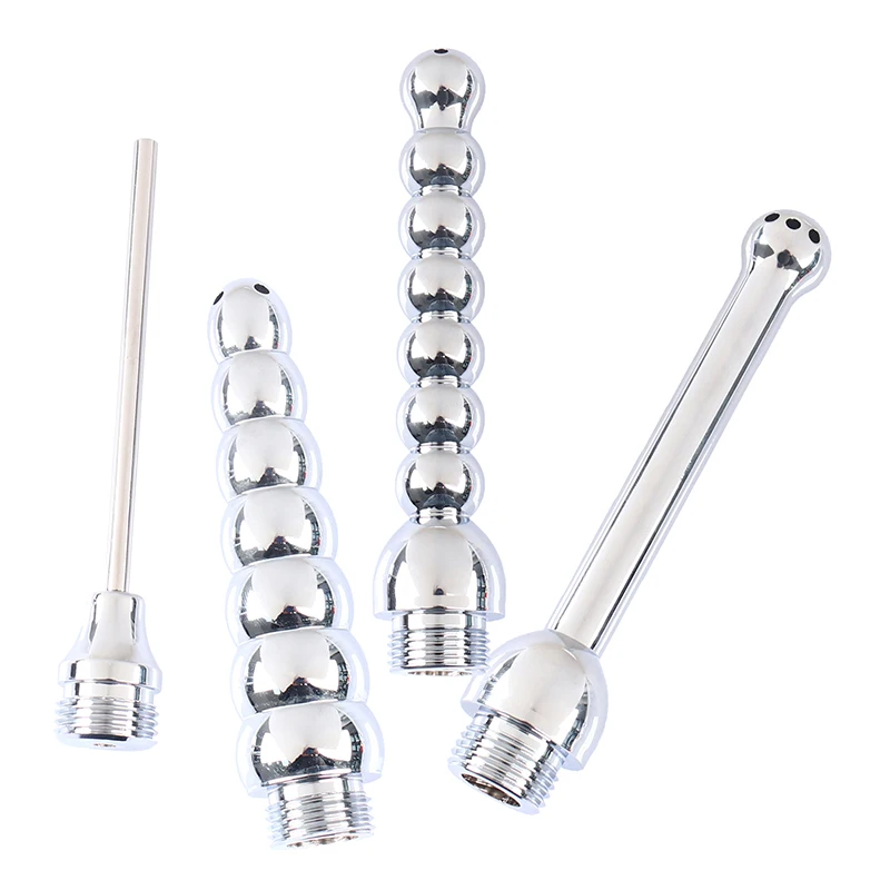 Aluminum Cleaning Enema Shower Bidet Anal Anus Clean Plug Colonic Washer 666 666