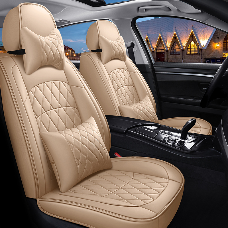Leather Car Seat Cover For Hyundai SONATA I30 I40 SOLARIS CRETA Ix35 TUCSON GETZ Santa Fe Accent Car Accessories
