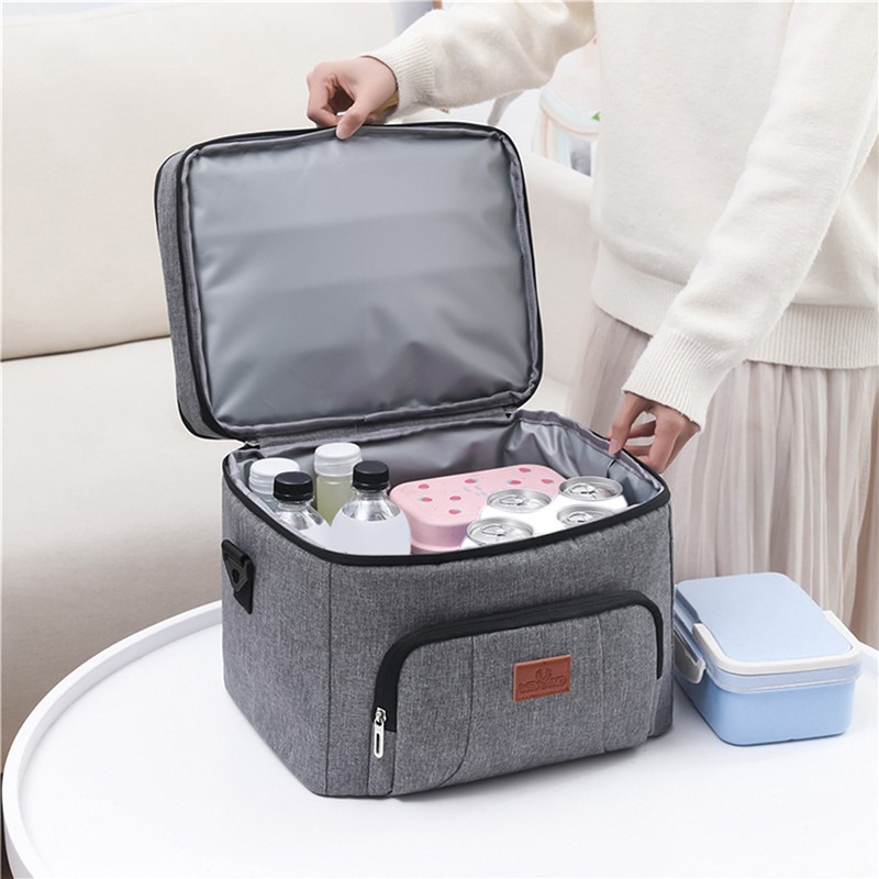 Large Insulated Bag For Women - Thermal Picnic Box With Shoulder Strap, Water Resistant Lunch Tote, Meal Prep Cooler Pack New Free Delivery Designer B