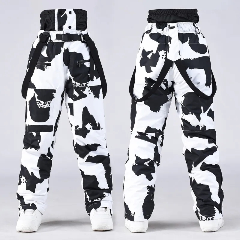 Windproof Outdoor Sport Trousers For Men And Women, Alpine Waterproof Warm Overalls, Big Ski Pants, Mountai
