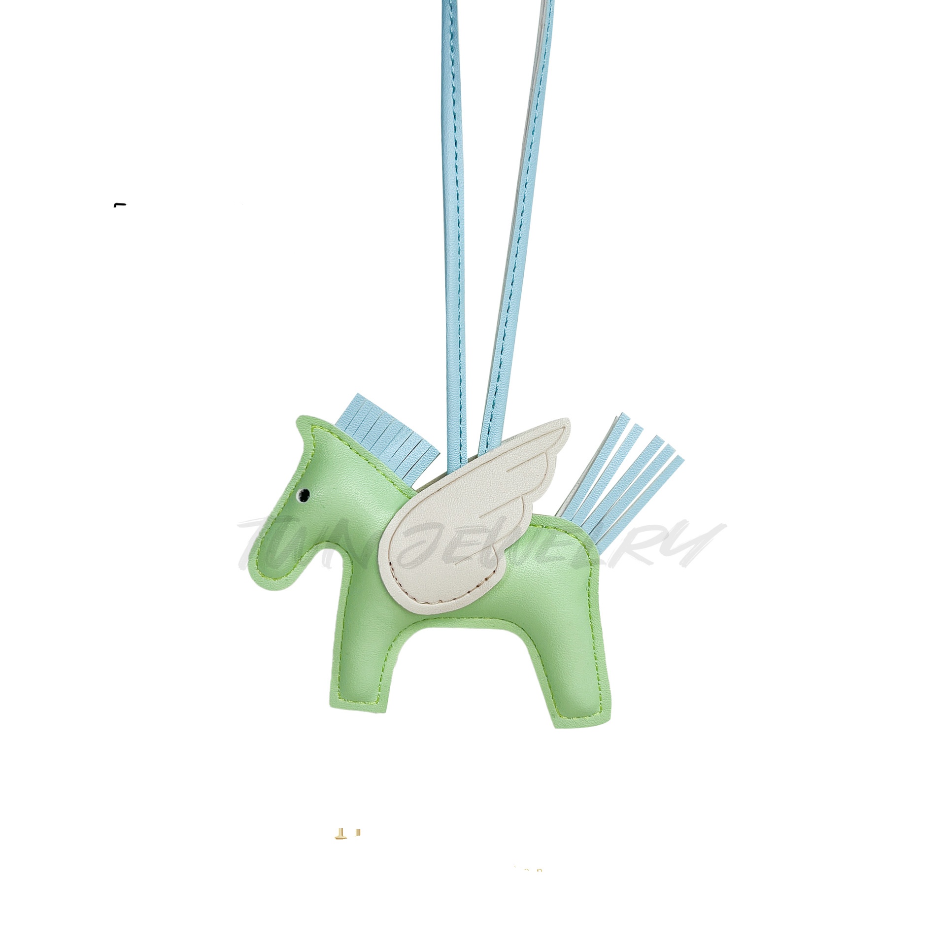 Mini Pegasus PU leather bag, charm, keychain, bag pendant, gift tassel accessories