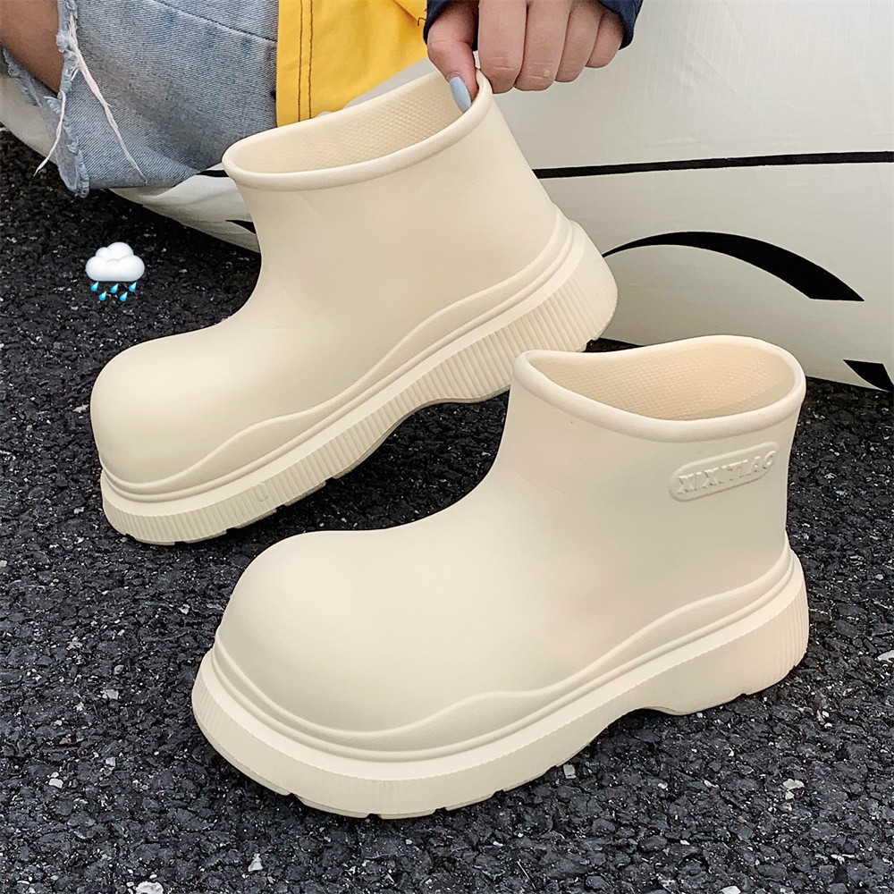 Rain Boots Women Garden Galoshes Waterproof Rubber Boot Female Non-slip Rainshoes Fishing Water Shoes Botas Lluvia Mujer