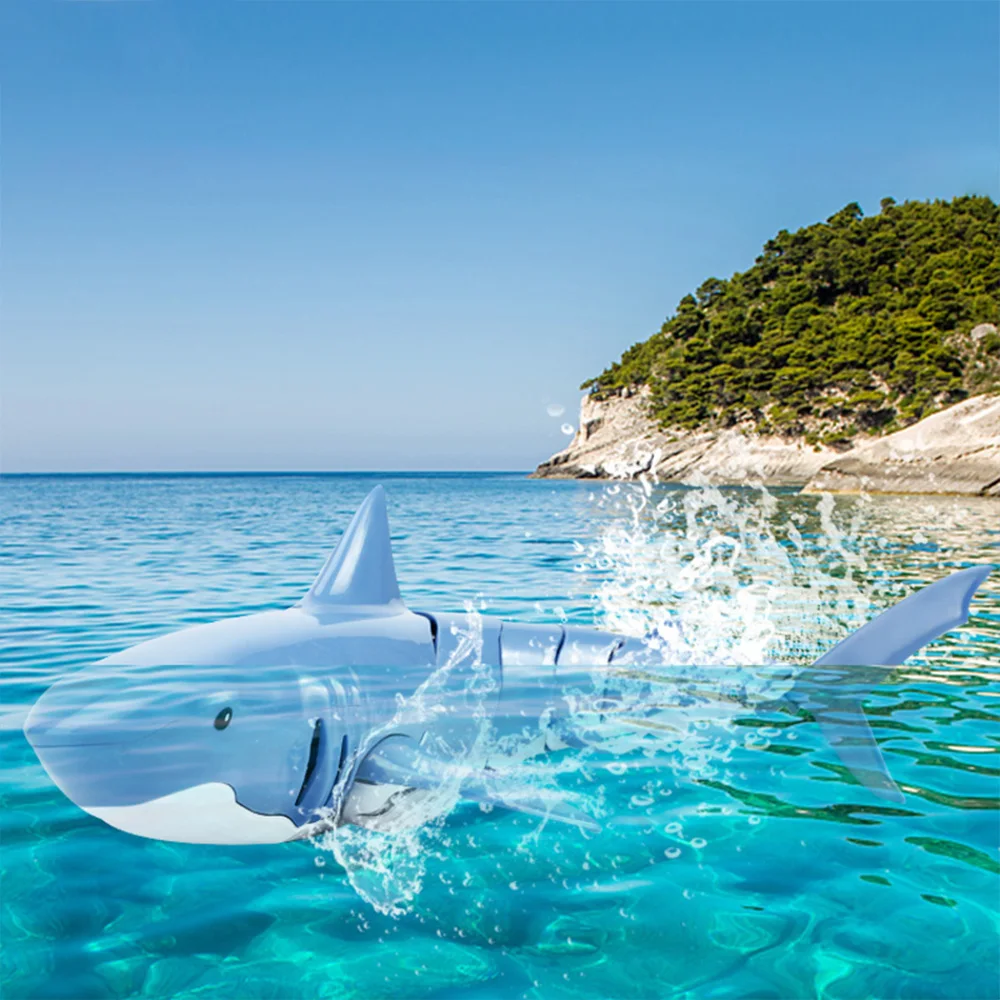 Children'S Toys Remote Control Shark 2.4G Remote Control Fish Children'S Toys Summer Water Toys Ultra-Long Range Toy Shark Gift