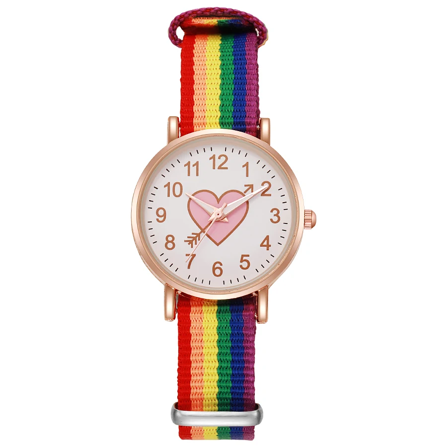 Casual Watch For Women Rainbow Band Watches Simple Classic Ladies Quartz Wristwatch Clock Gift relojes de mujer