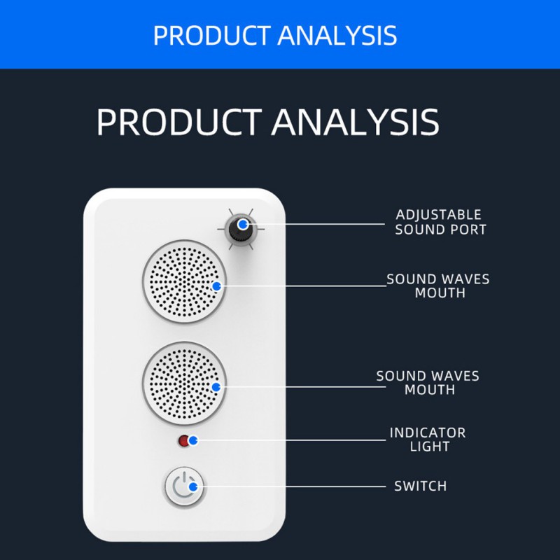 Pet Dog Repeller Outdoor Ultrasound Repeller Anti Barking Dogs Trainings Pet Control Dog Training Device Sonic Stop Bark