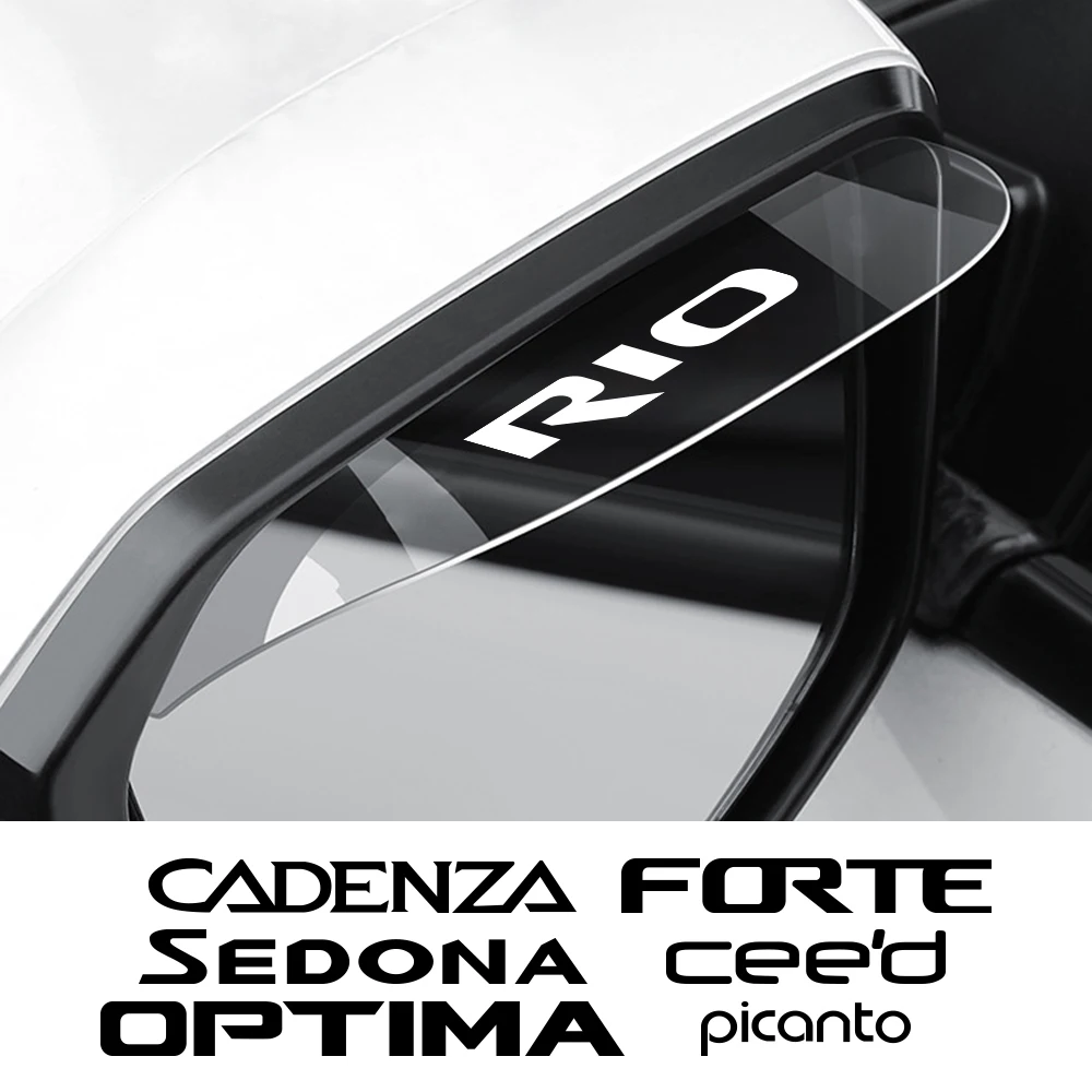 Car Rearview Mirror Rainproof Side Rain Eyebrow Accessories For Kia Rio Picanto Ceed Forte Optima Sedona Cadenza K9 Telluride