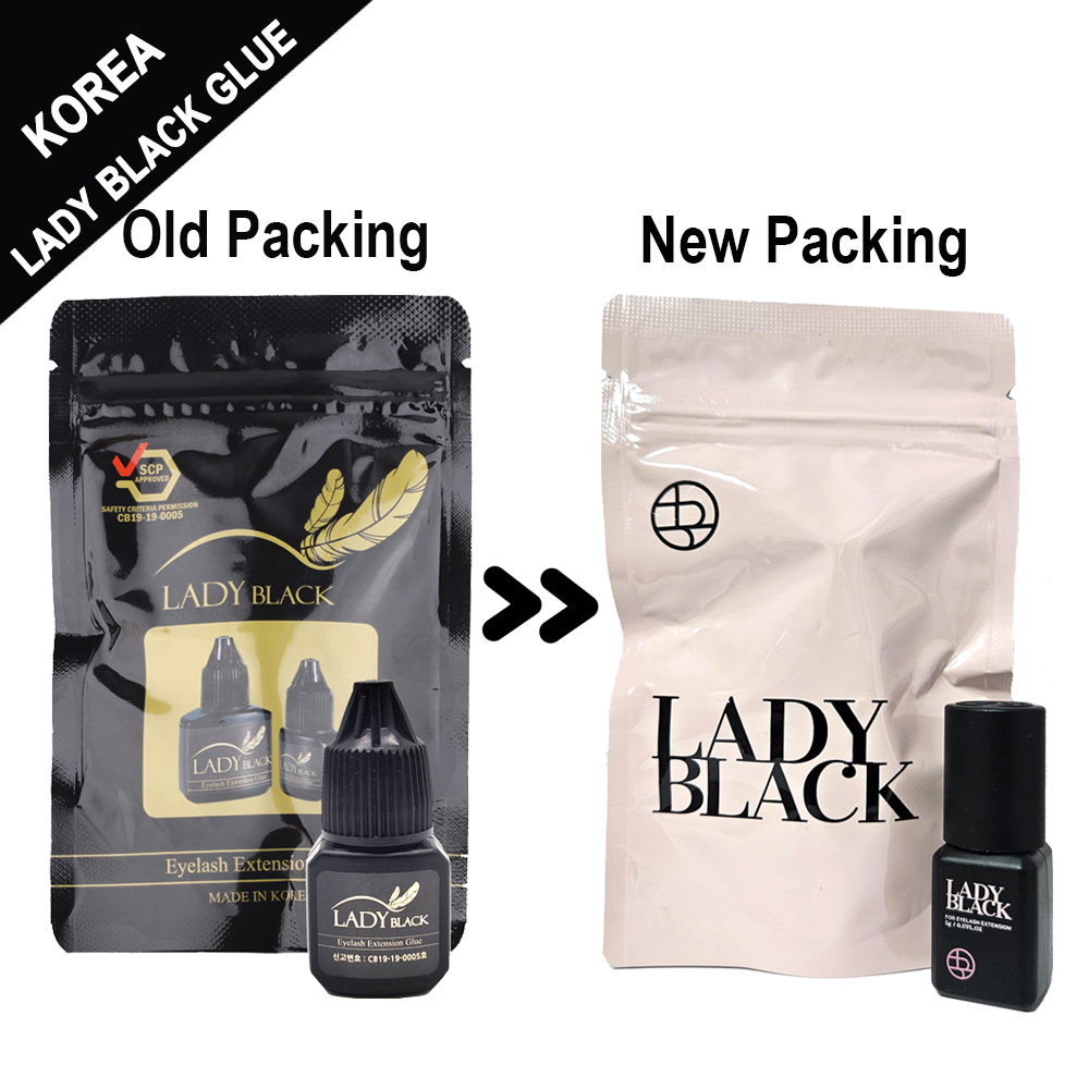 Wholesale Korea Lady Black Glue for Eyelash Extensions Fast Drying False Lash Adhesive Professional Makeup Tools Lashes Glue