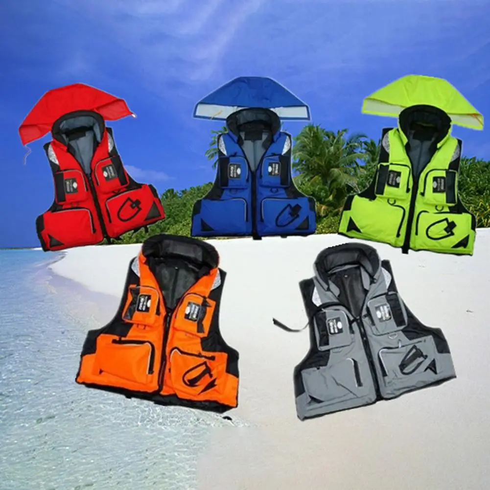 Adult Life Jacket Adjustable Buoyancy Aid Swimming Boating Sailing Fishing Water Sports Safety Life Man Jacket Vest Drop Ship