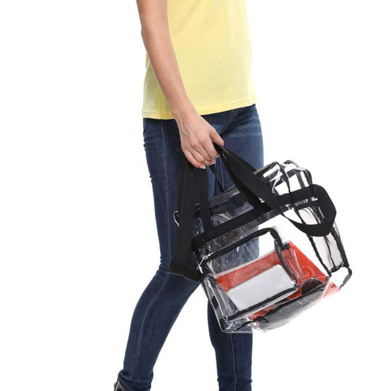 PVC Women's Bags Cosmetic bag Portable Large Capacity waterproof travel Wash bag Transparent Shoulder Bag Storage Pouch Cosmetic