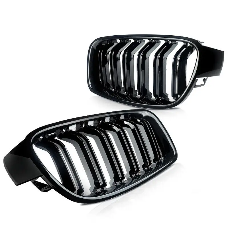 High Quality ABS Car Styling Front Kidney Grille Dual Slat Grille For BMW F30 F31 F35 2012-2019 320i 325i 328i Auto Accessories