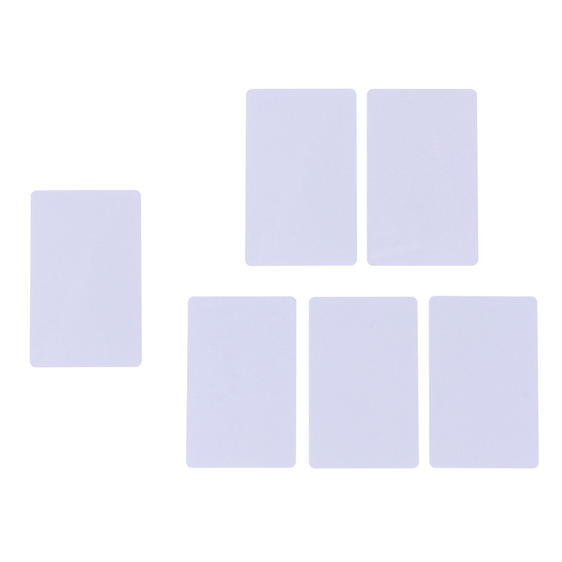 1/5pcs Blank NFC Smart card tag S50 Mifare 13.56mhz Read Write RFID Cards Smart Card White Cards