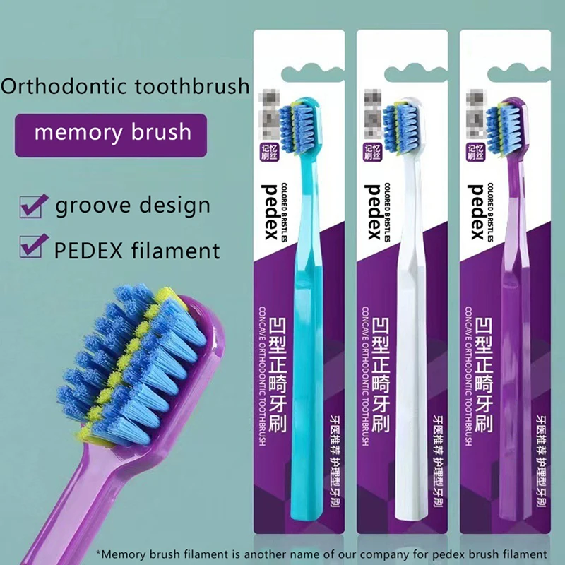 d Orthodontic Tooth PC Braces Clean Brush Adult Toothbrushes Dental Soft Bristle Toothbrush brushes brush
