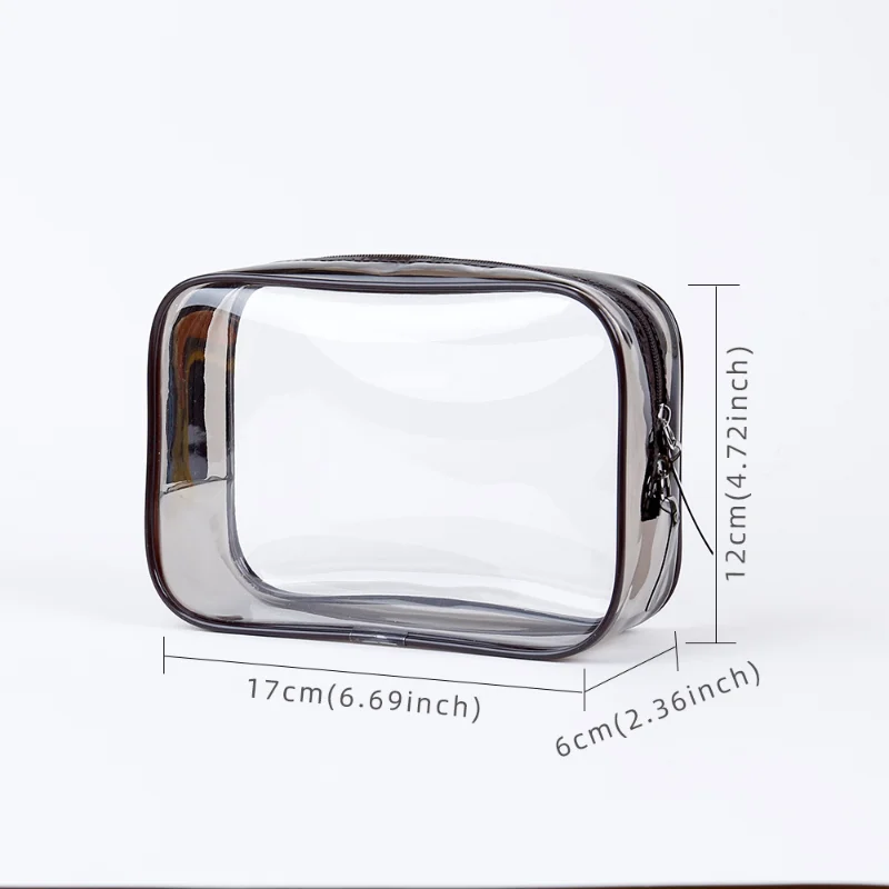 PVC Waterproof Large Capacity Portable Wash Bag Transparent Beach Seaside Swimming Pouch Cosmetic Storage Makeup Organizer