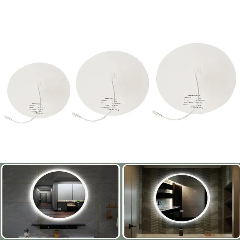 P82D Bathroom Mirror Shower Protective Film Anti-Fog Window Clear Waterproof Makeup Mirror Protective Electronic Heating Film