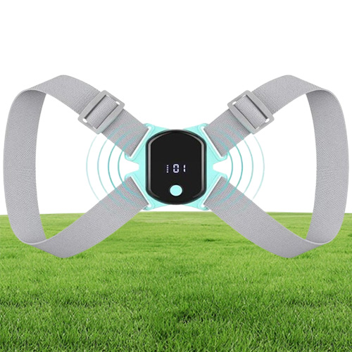 Back Support Posture Corrector Trainer With Smart Sensor Vibration Reminder Straightener Brace For Adult