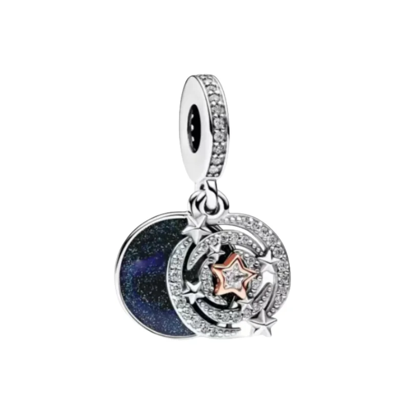 2023 New 925 Silver christmas Stick Heart Charms Star Paw Wings Beads Fit DIY fine Original Bracelet By Women Gift