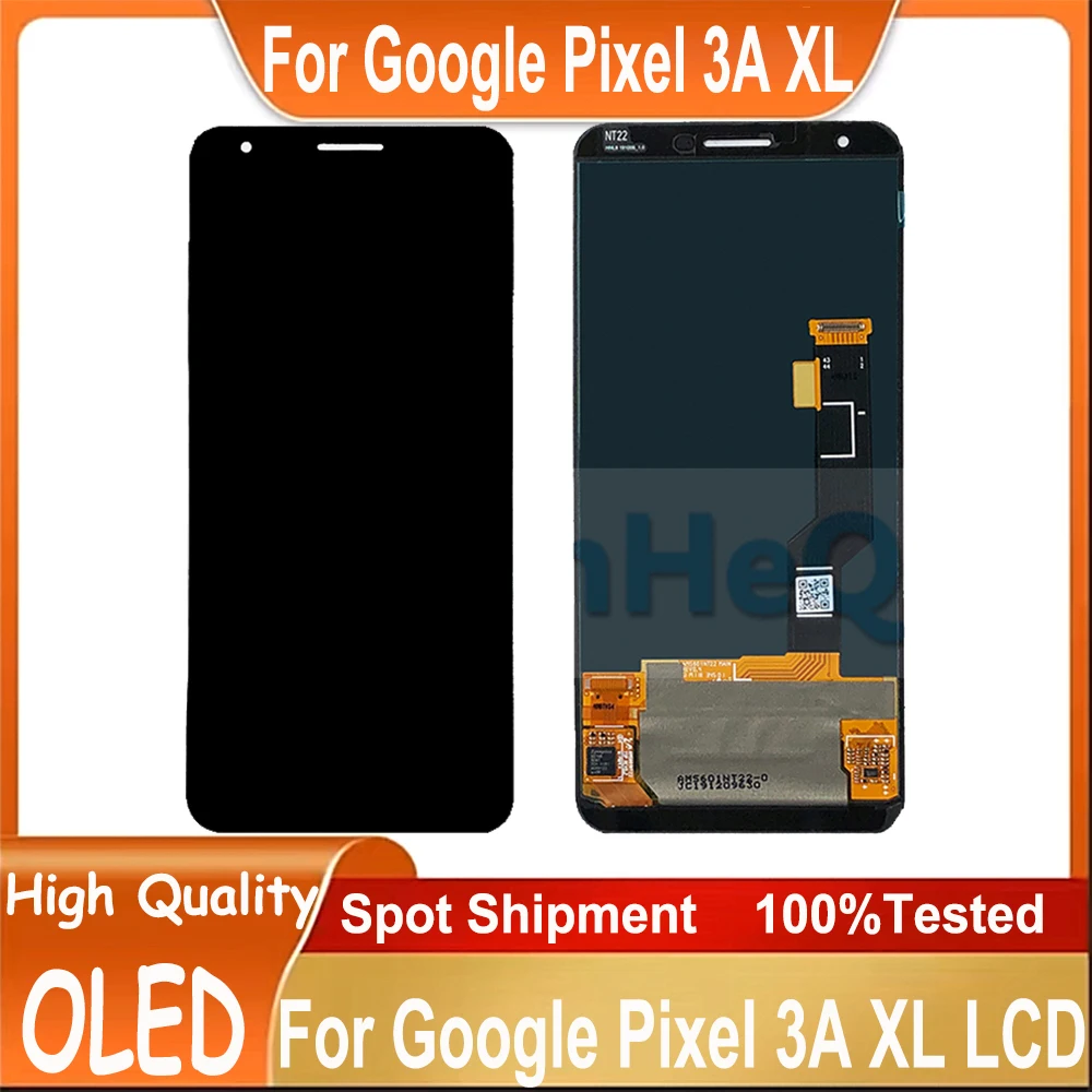 100% Test LCD For Google Pixel 3A XL LCD Display Touch Screen Digitizer Assembly G020C G020G Pixel 3AXL LCD Screen