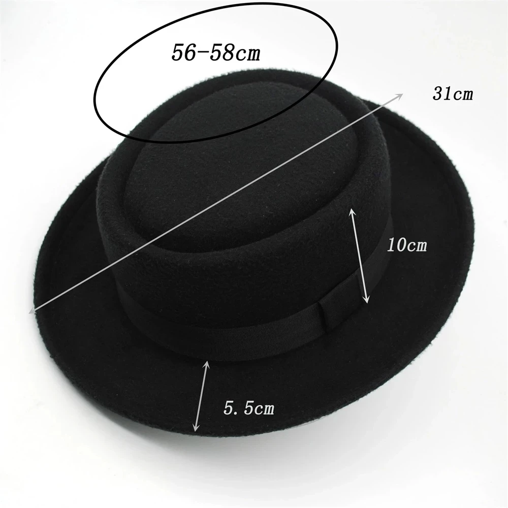 Breaking Bad Fedoras Hats Men's Felt Wide Brim Bucket Hats Man For Men Women Fedora Swanowing