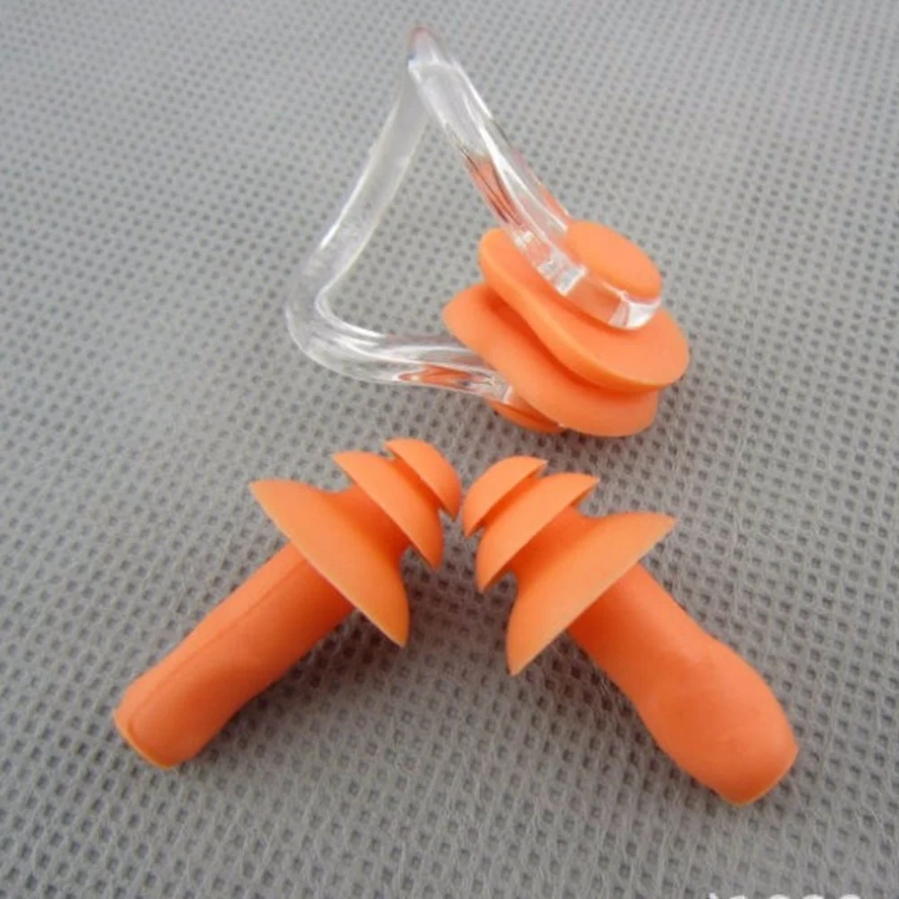 1/2/5 sets Silicone Nasal Splint Waterproof Earplug Pool Piscinas Accessories diving Swimming Multi snorkel mask surf boat
