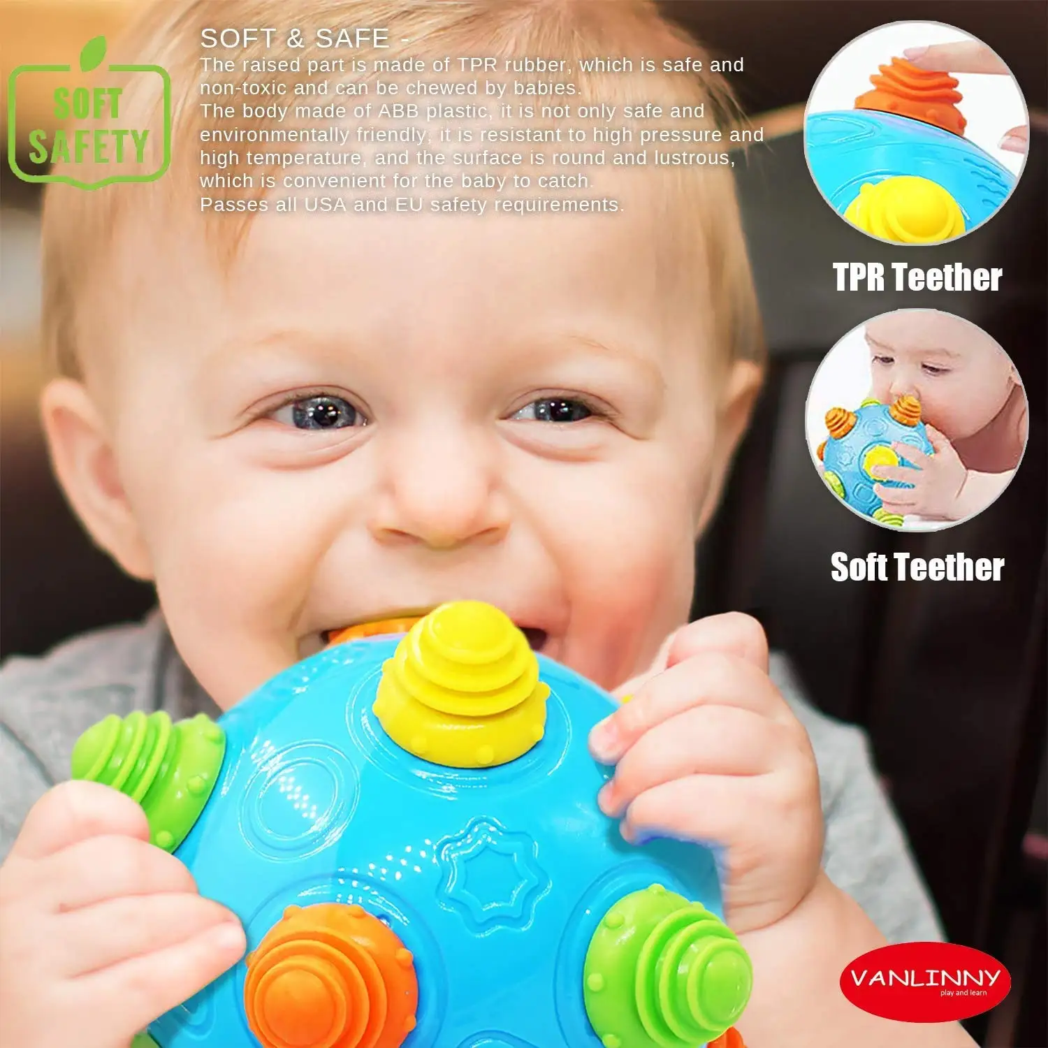 Baby Music Bouncing Ball Infant Crawling Tummy Time Toys Toddlers Bumble Dancing Ball Interactive Toy Educational Sensory Ball