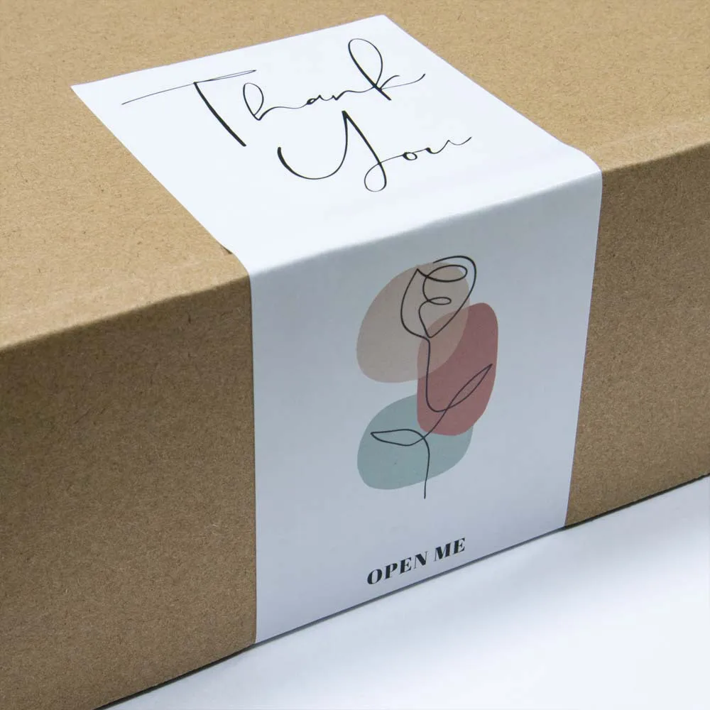 20-50pcs Seal Label Thank You Small Business Handmade Merchandise Decoration Stickers This Package Nice To Meet You Too Sticker