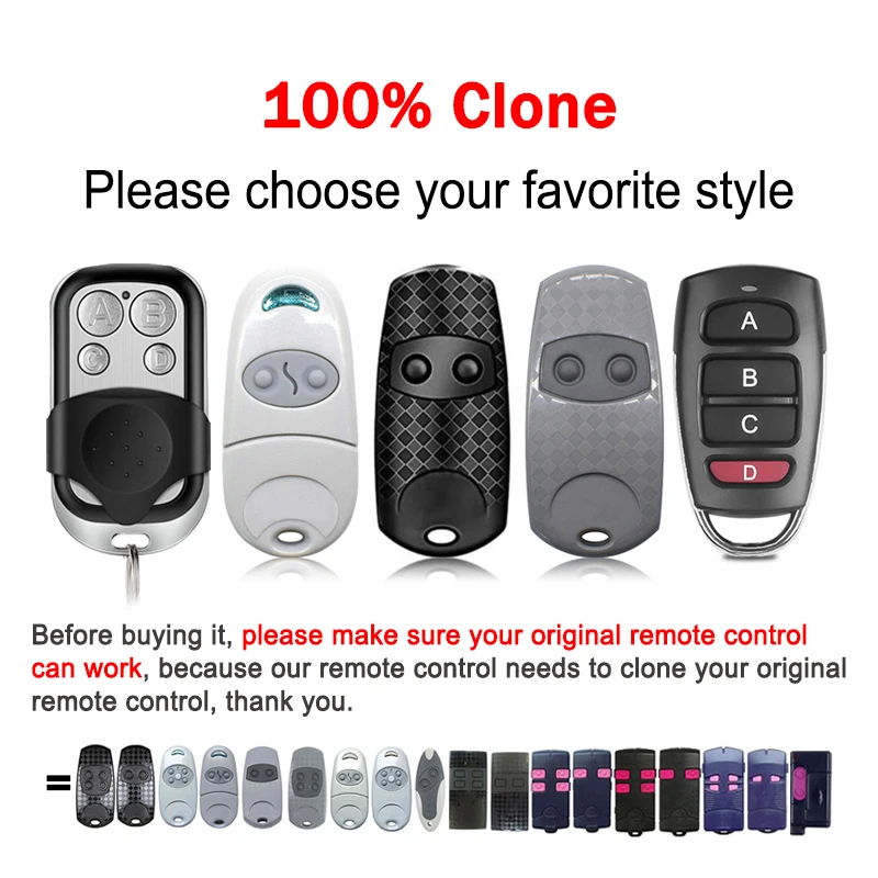 CAME TOP 432EV 432NA 432EE 434NA 434EE 434EV 433.92MHz new Garage Door / Gate Remote Control CAME 2025 TW2EE TW4EE TWIN2 TWIN4 T432 T434