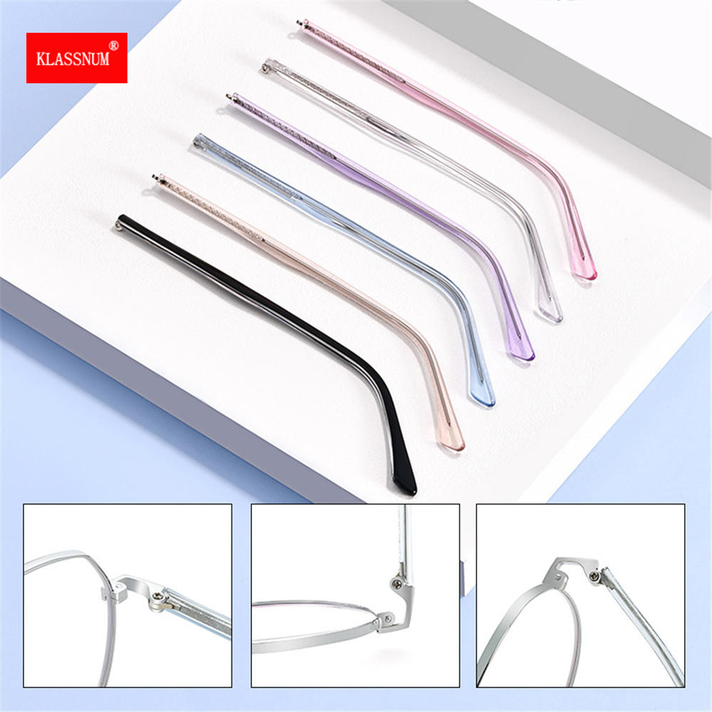1 Pair Glasses Temples Replacement Metal Sunglasses Arm Eyeglasses Replacement Leg Eyewear Alloy Rod Repair Acces Hypoallergenic
