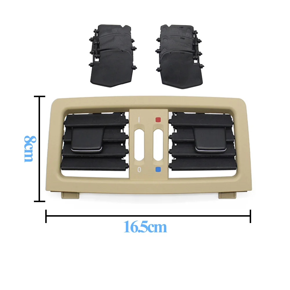 Car Rear Air Conditioning Panel Cover AC Vent Grille Trim Replacement For 5 Series E60 E61 545i 550i 2003-2009 64226957974