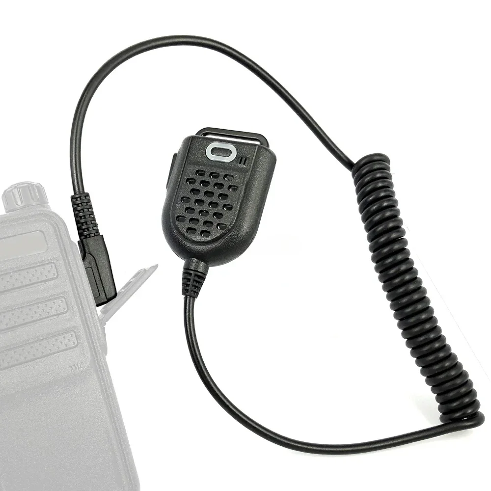 Mini PTT LED Shoulder Speaker Mic Microphone for KENWOOD TK-3107 BAOFENG BF-888s UV-5R GT-3TP HYT Walkie Talkie Two Way Radio