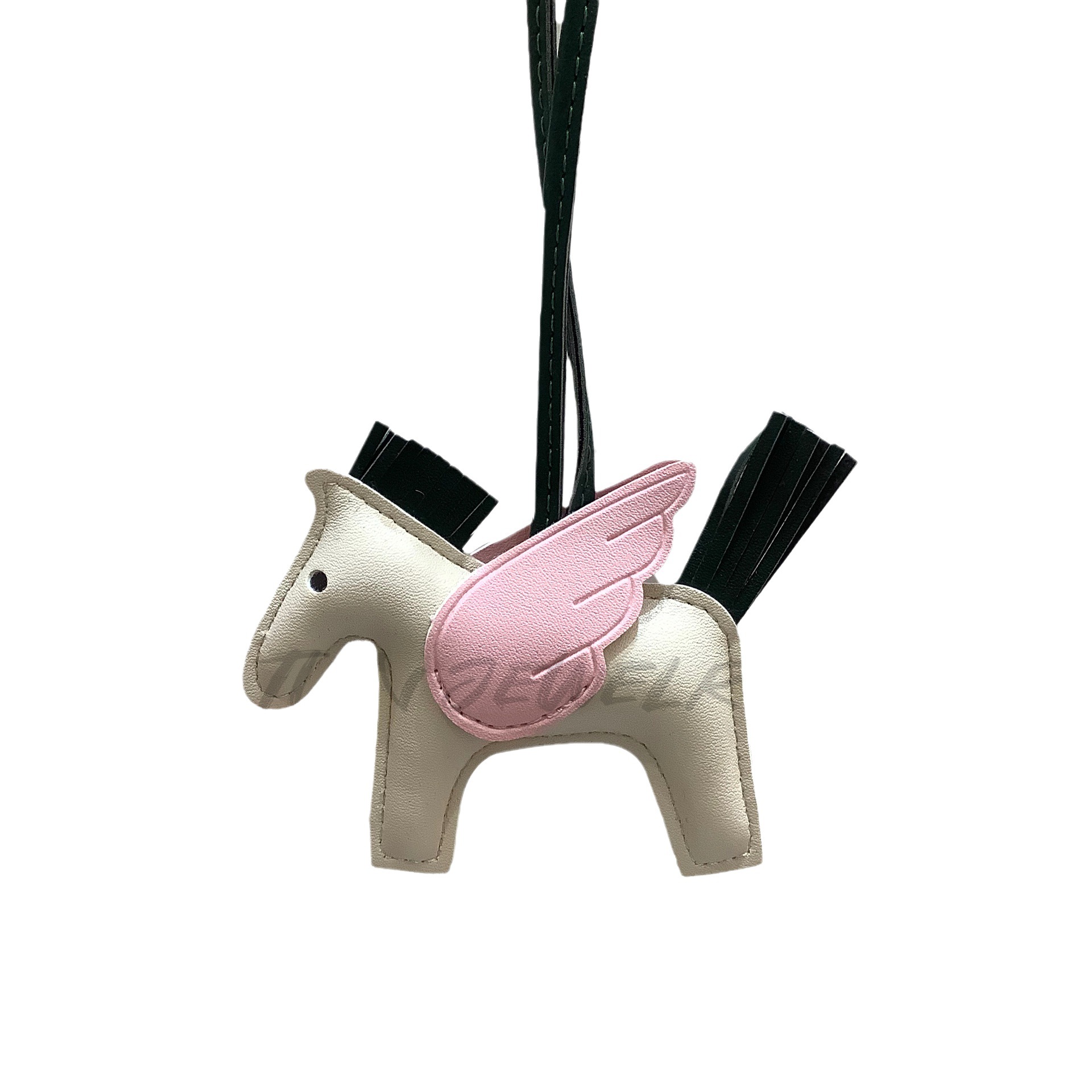 Mini Pegasus PU leather bag, charm, keychain, bag pendant, gift tassel accessories