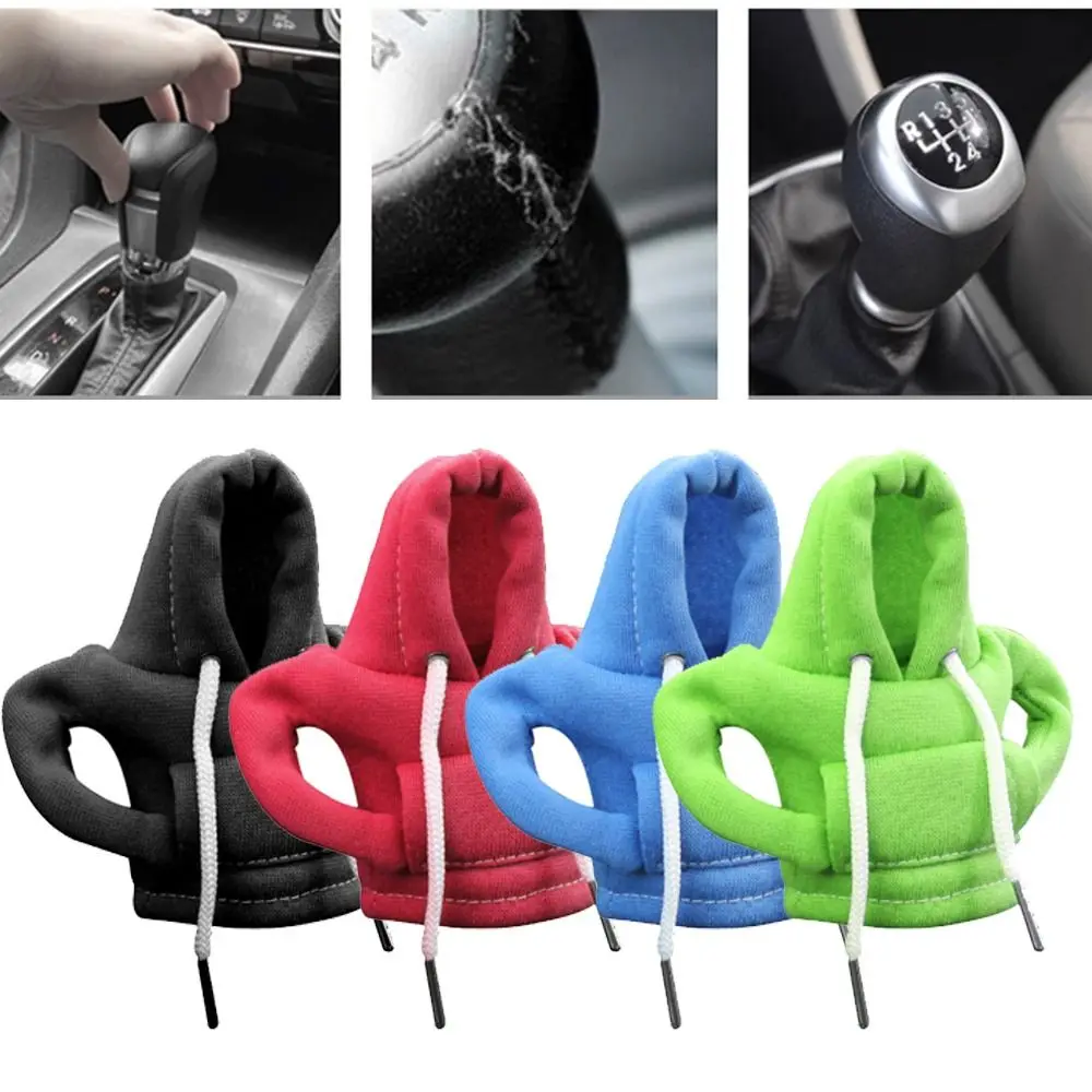 New Gear Shift Sweatshirt Funny Interior Knob Cover Durable Mini Car Shifter Hoodie Accessories