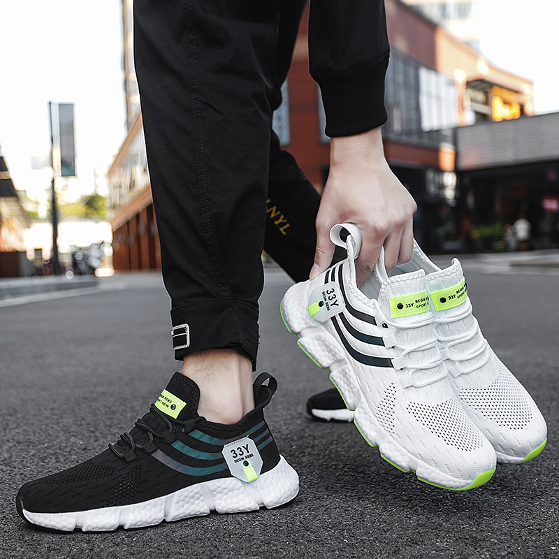 Men Breathable Classic Running Sneakers for Man Outdoor Light Comfortable Mesh Shoes Slip on Walking ShoesTenis Women 9c6b6