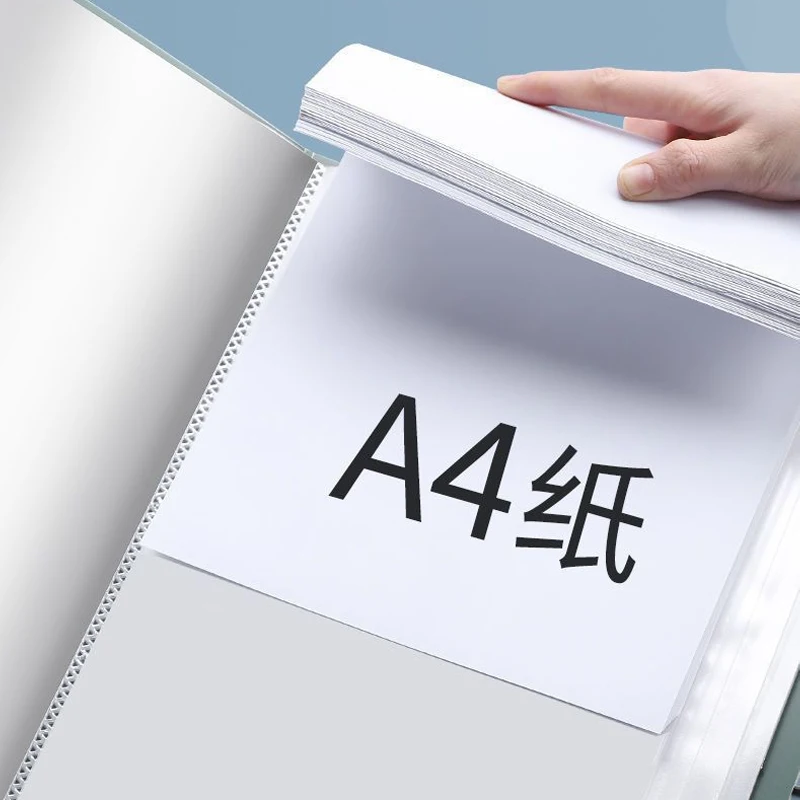 2pcs 40 60 100 Pages A4 Size A4 Book Folder Storage Rganizer Book Multi-layer Loose-leaf Folder Student Office File Book