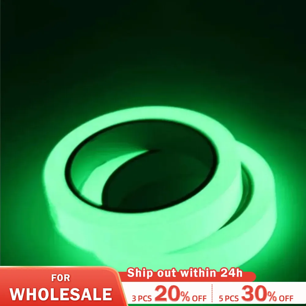 Luminous Tape Green Warning Ground Light Storage Stair Anti Slip Sticker Reflective Fluorescent Tape