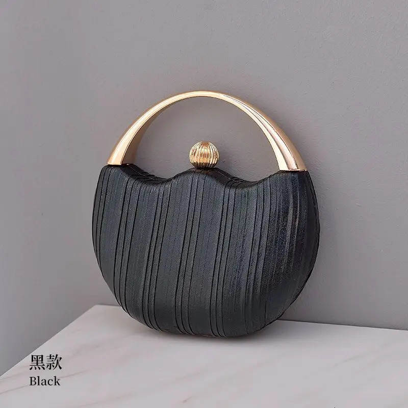 Womens Handbag Elegant Round Shoulder Bag Womens Small Party Evening Clutch Bag Wallet Sac A Main 241031