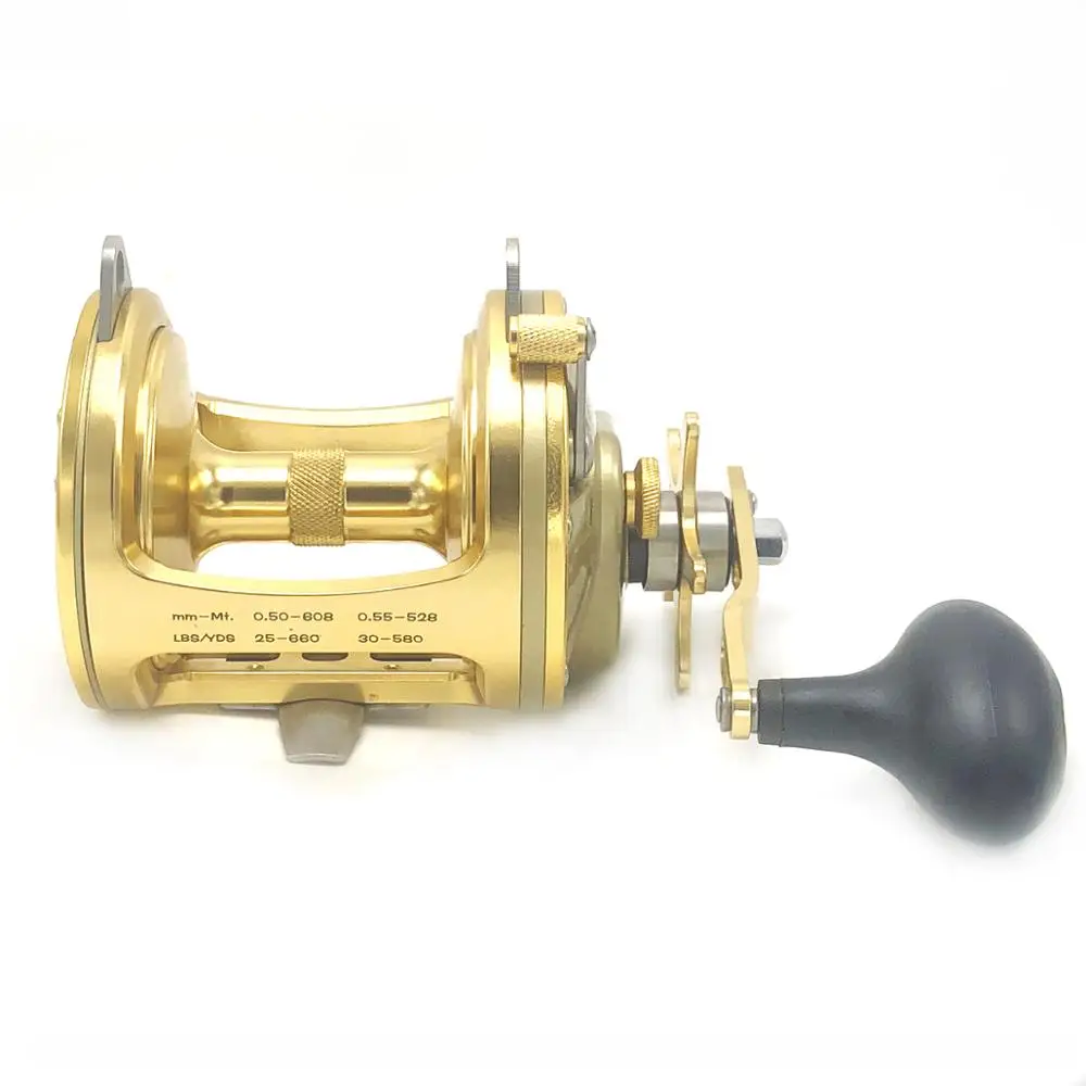 Metal Sea Boat Drum Fishing Reel Jigging Saltwater Lure Carp Coil for Big Fish Rods Windlass Goods Golden 2022 New Items ACT351