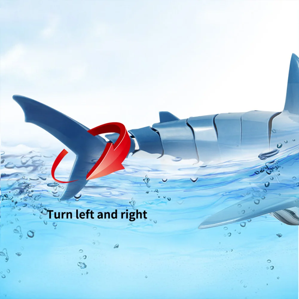 Children'S Toys Remote Control Shark 2.4G Remote Control Fish Children'S Toys Summer Water Toys Ultra-Long Range Toy Shark Gift