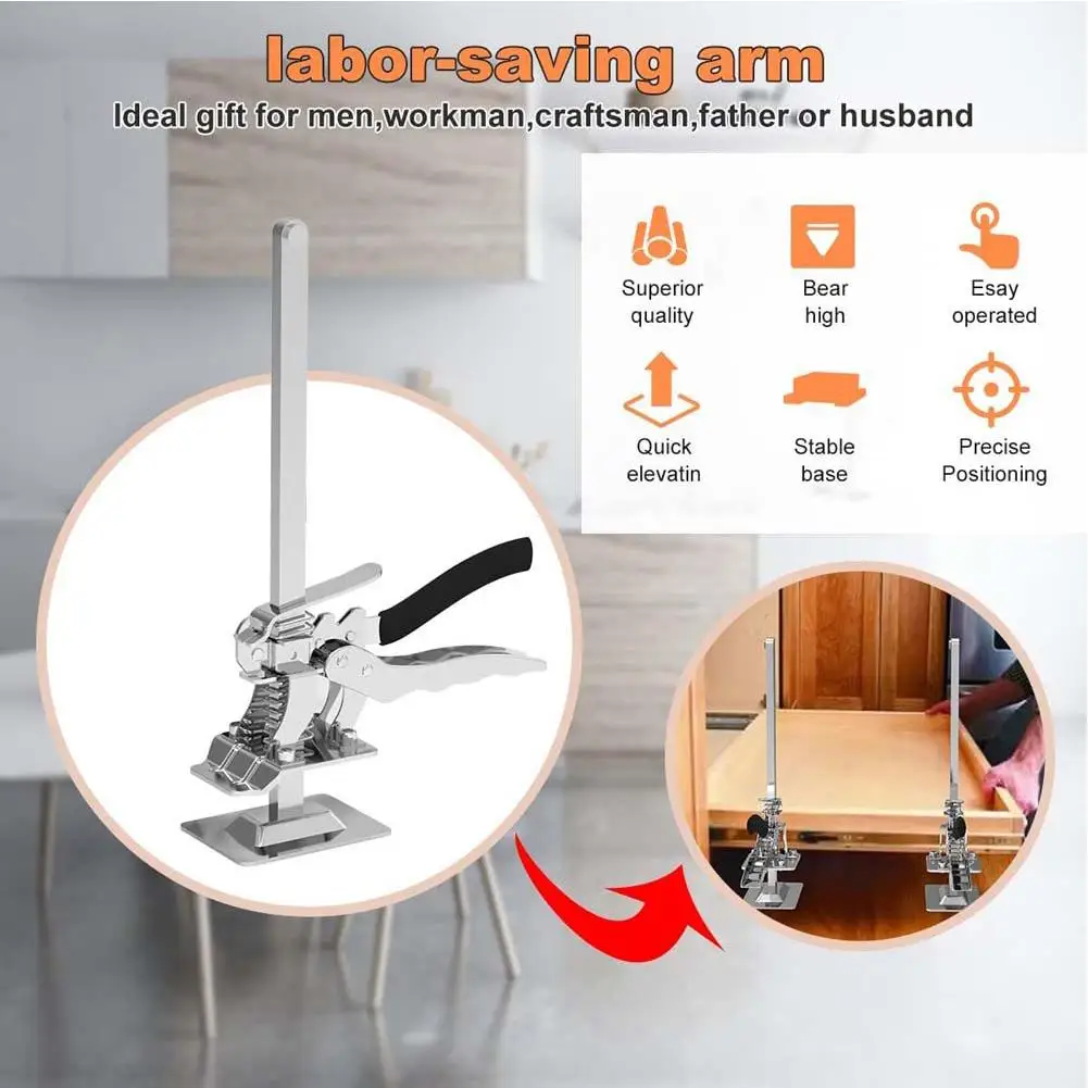 Hand Lifting Tool Labor-saving Arm Jack Door Panel Plasterboard Lifting Cabinet Board Lifter Tiles Height Adjuster