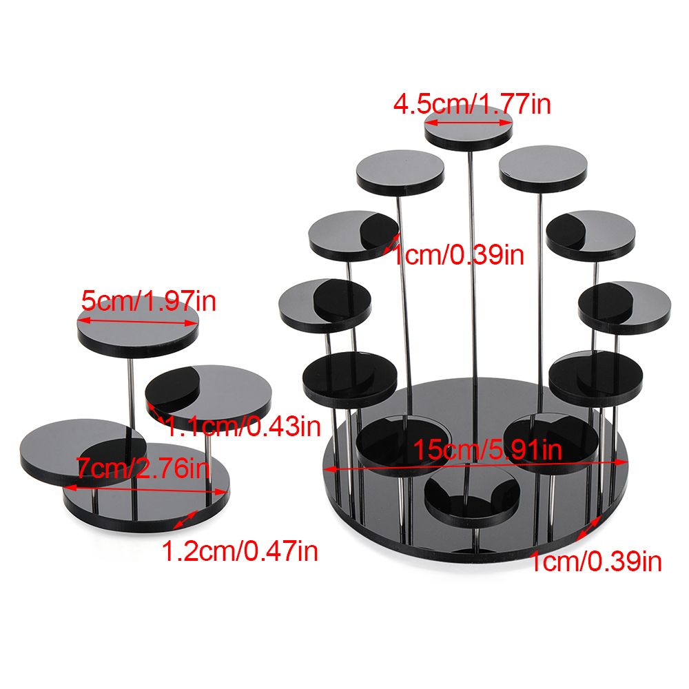 Acrylic Display Stand Jewelry Organizer Showcase Cupcake Stand Cake Dessert Storage Rack Holder Party Decor